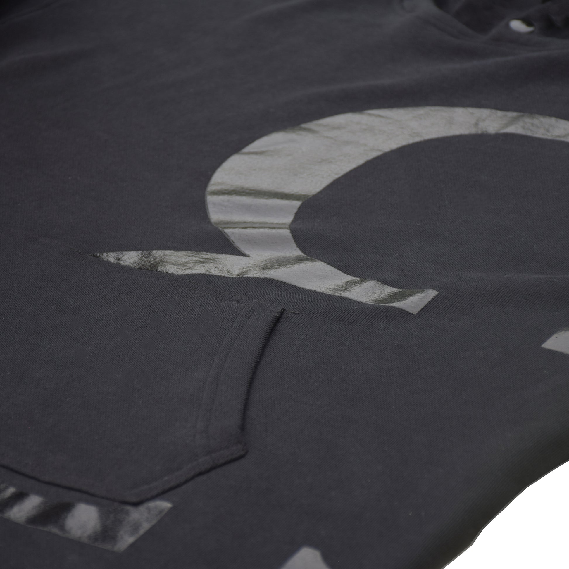 Monochrome Logo Hoodie Screenprint View