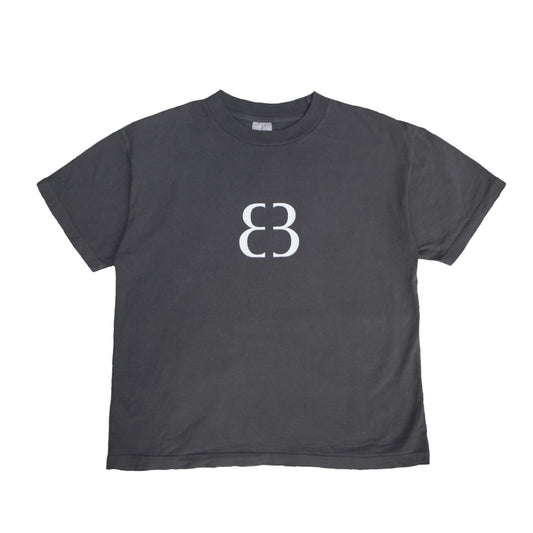 Societal Web Tee front view with a centered Creative Blueprint logo on a charcoal blank tee.